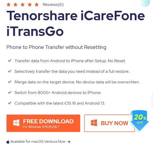 Купон Tenorshare